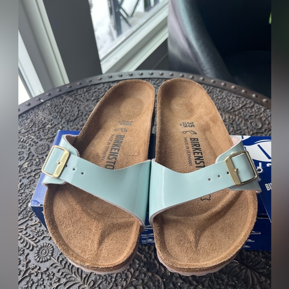 BIRKENSTOCK MADRID SANDALS IN TWO TONE WATER CREAM 35 EU  4-4.5 US - Picture 4 of 7